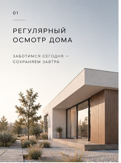 Регулярный осмотр дома